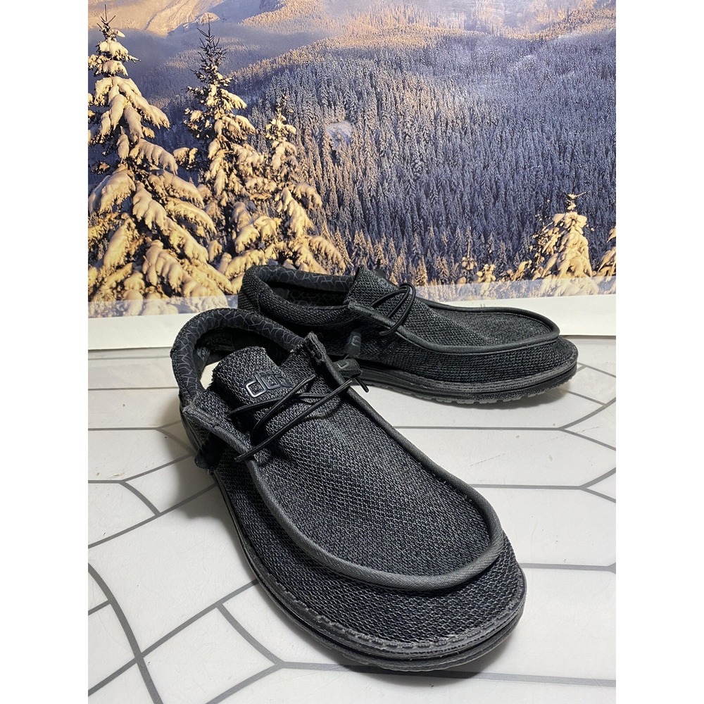 Hey Dudes Mens Wally Size 10  Black - Picture 4 of 9